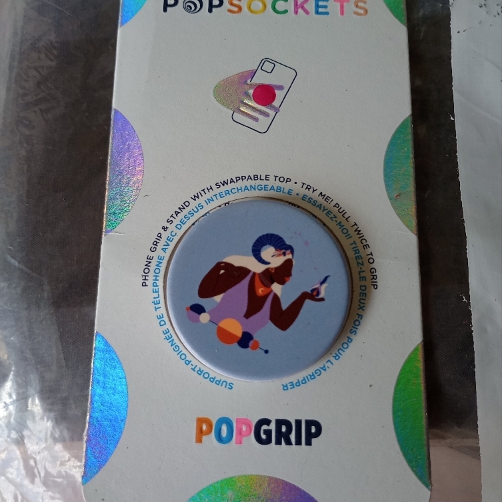 PopSocket PopGrip with Swappable Top - Blue